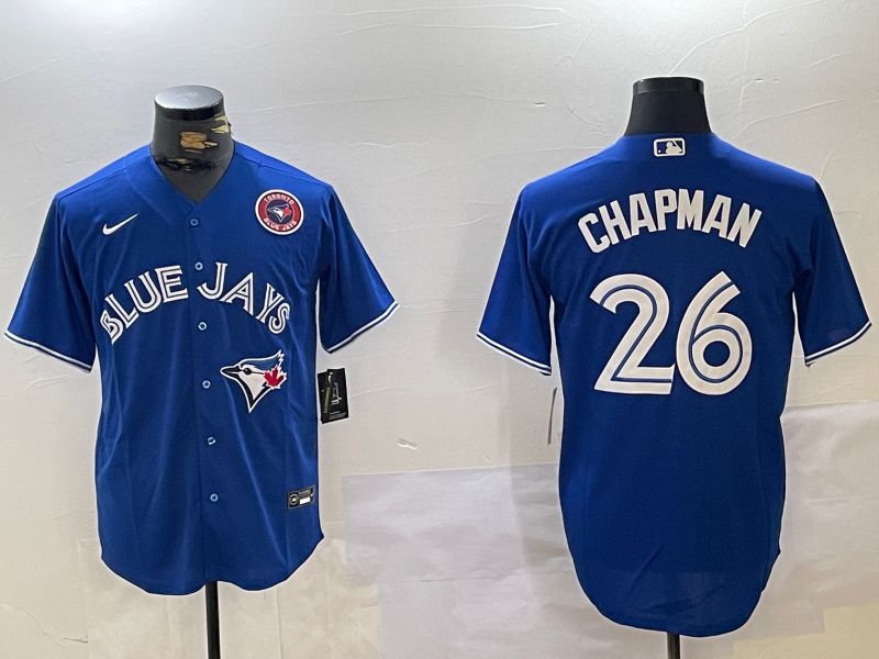 Men Toronto Blue Jays #26 Chapman Blue Game Nike 2024 MLB Jersey